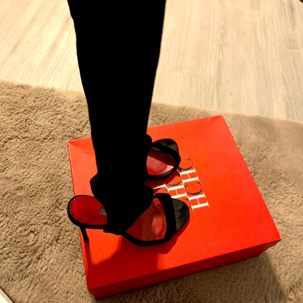 Carolina Herrera over the knee heel